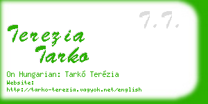 terezia tarko business card