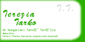 terezia tarko business card